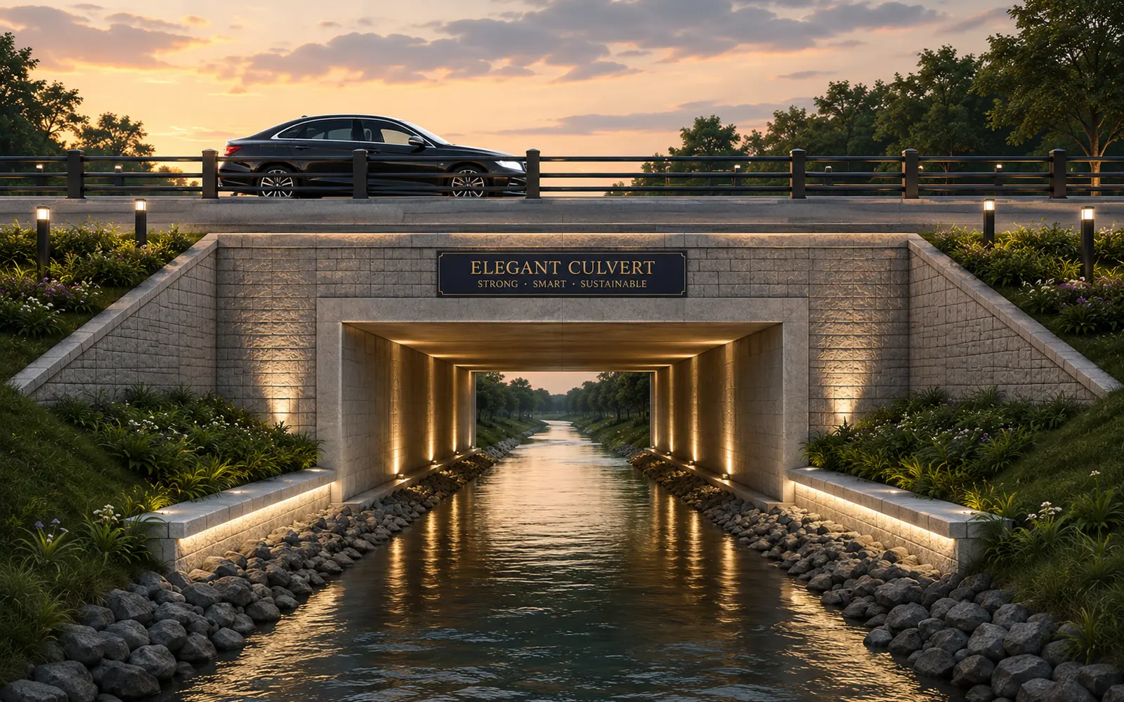 Elegant culvert infrastructure at ABI's Horizon Enclave