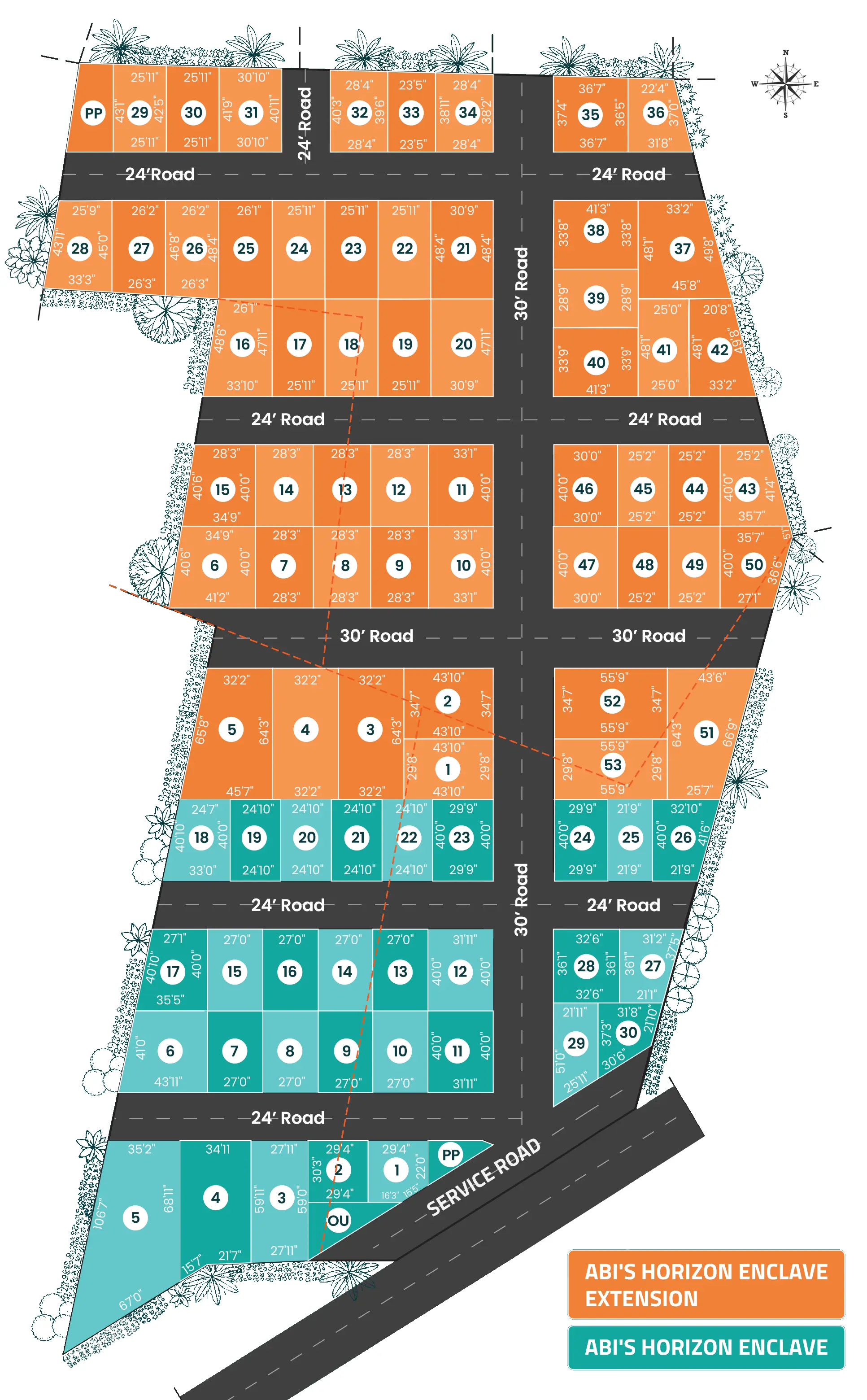 Master plan of ABI's Horizon Enclave and Horizon Enclave Extension